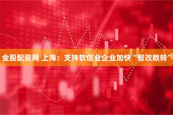 金股配资网 上海：支持软信业企业加快“智改数转”